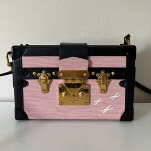 [Final Price] LOUIS VUITTON Black and Pink Epi Petite Malle Gold